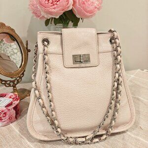 🩷 Authentic Chanel 2002-2003 Powder Pink Vintage Mademoiselle Accordion 🩷